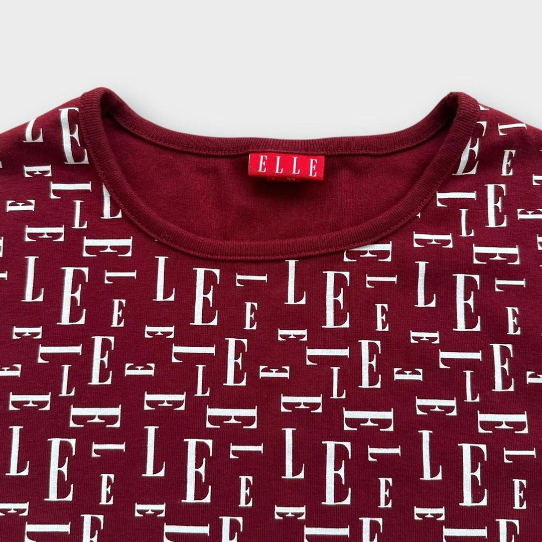 Y2K vintage Elle top - ženski XL