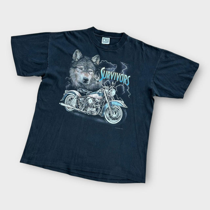 Vintage biciklistička majica s jednim šavom - XL