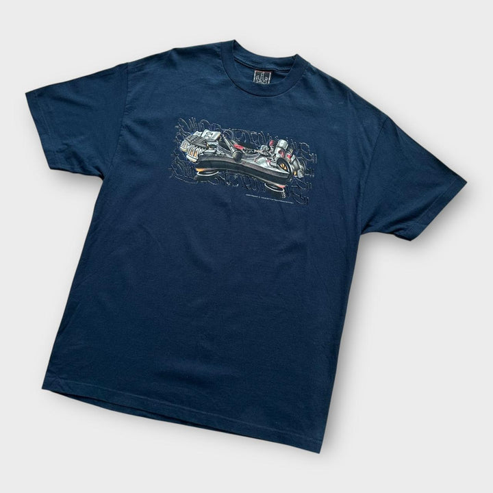 Y2K hip hop majica s grafičkim motivima - XL