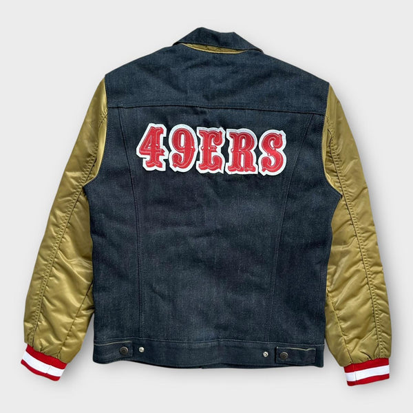 Levi’s NFL denim varsity bomber jacket - medium