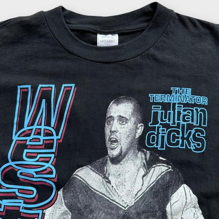 Vintage West Ham Julian Dicks grafička majica - srednja