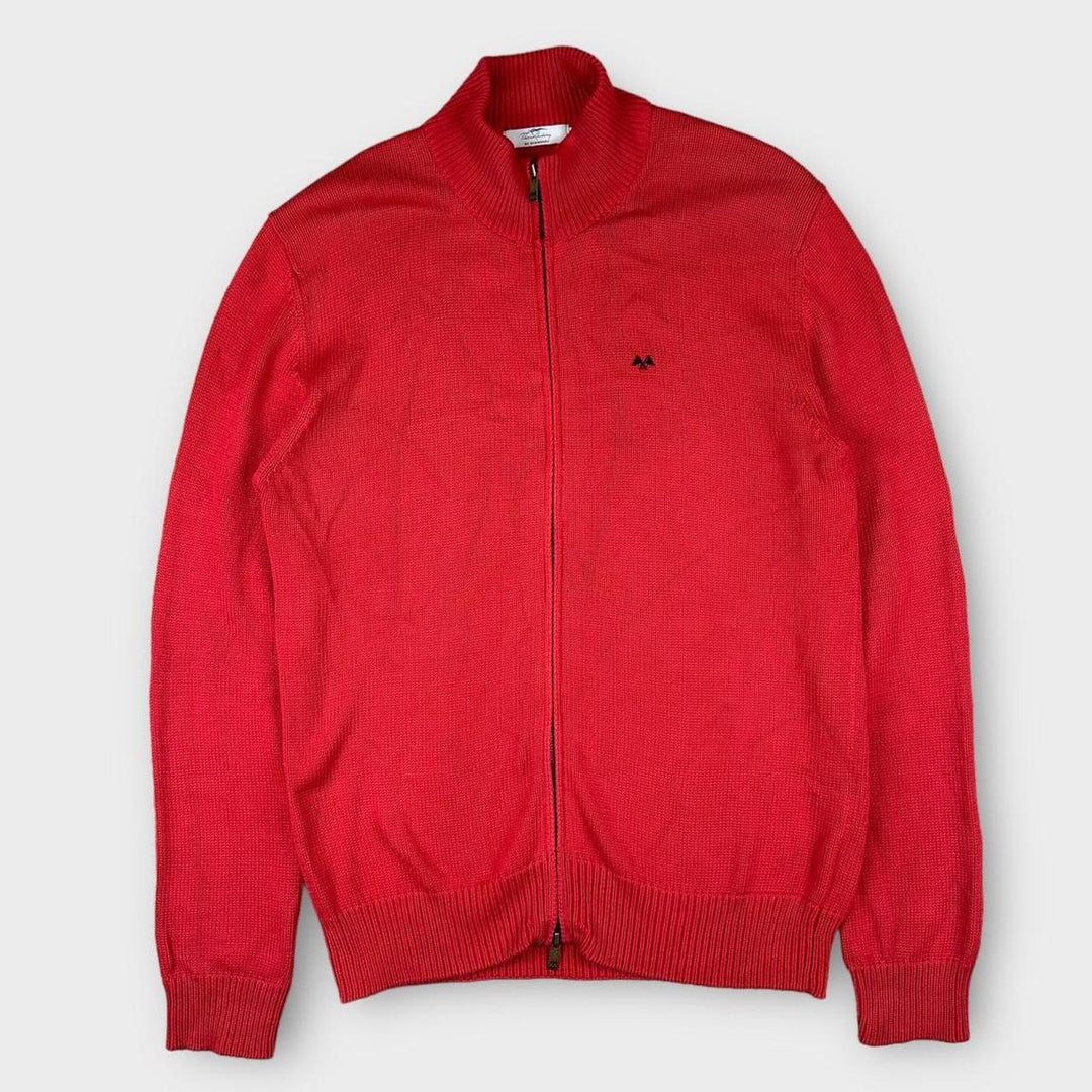 Vintage Thomas Burberry pleteni džemper s patentnim zatvaračem - XL