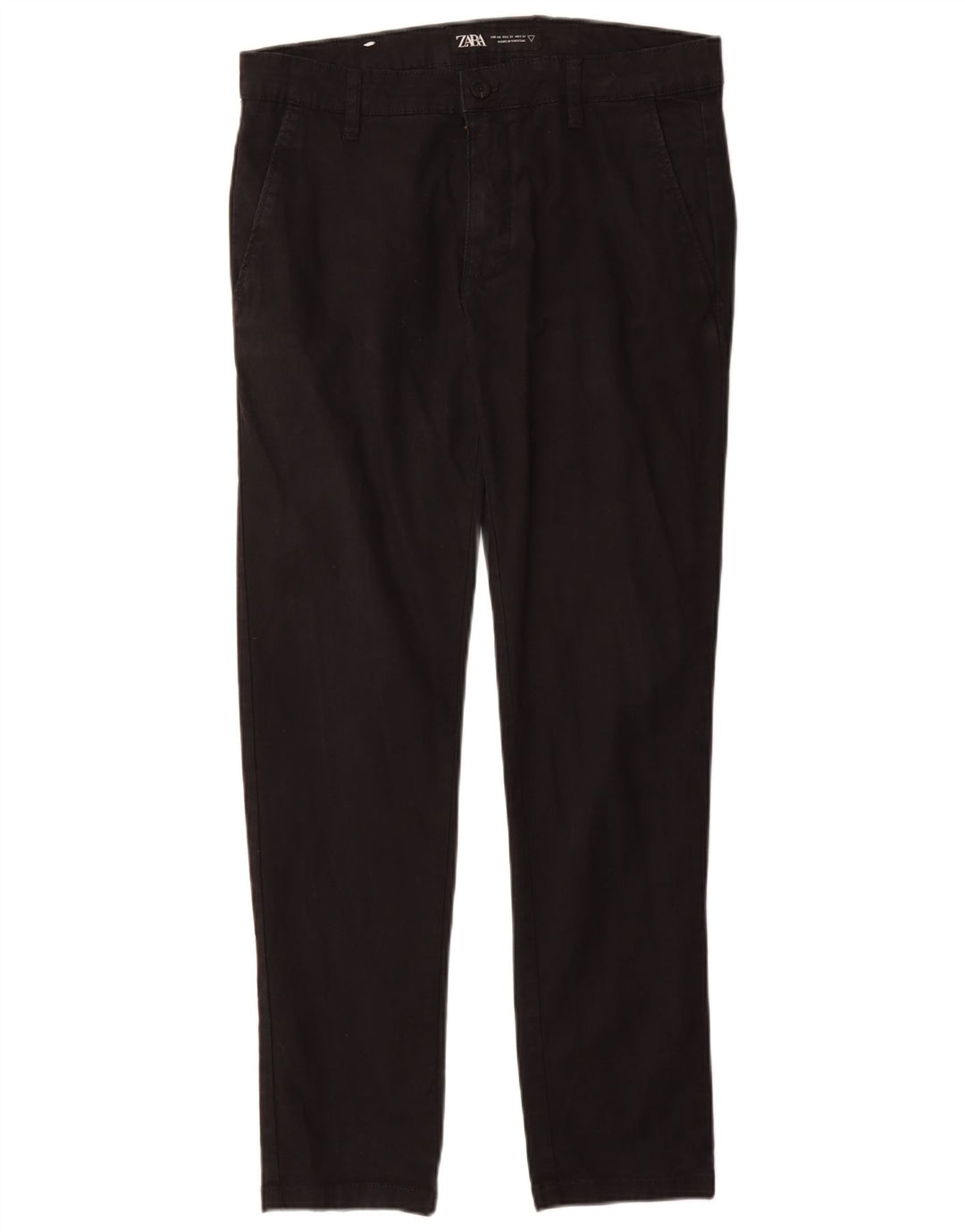 ZARA muške uske chino hlače EU 40 srednje W31 L30 crni pamuk