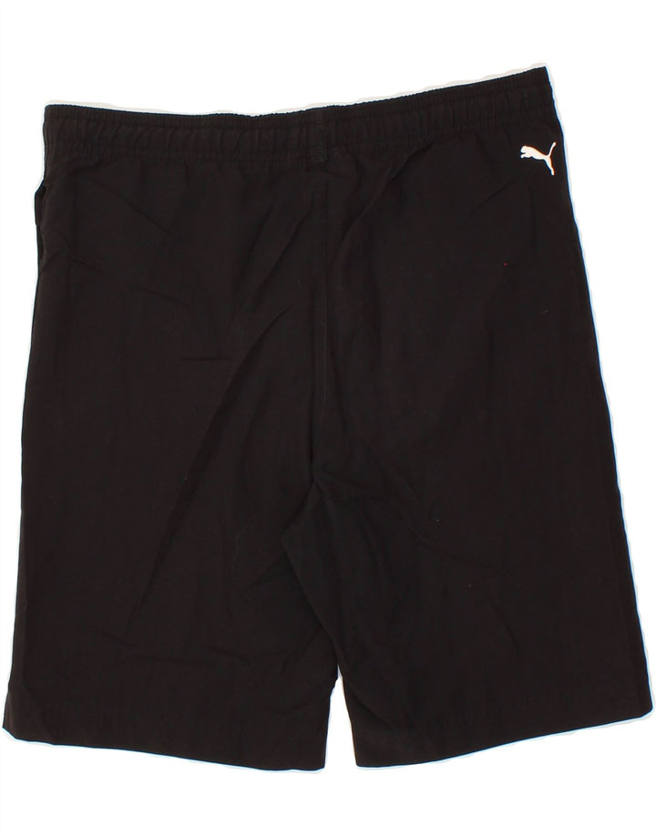 PUMA Boys Graphic Sport Shorts 11-12 Years  Black Polyester Vintage Puma and Second-Hand Puma from Messina Hembry 