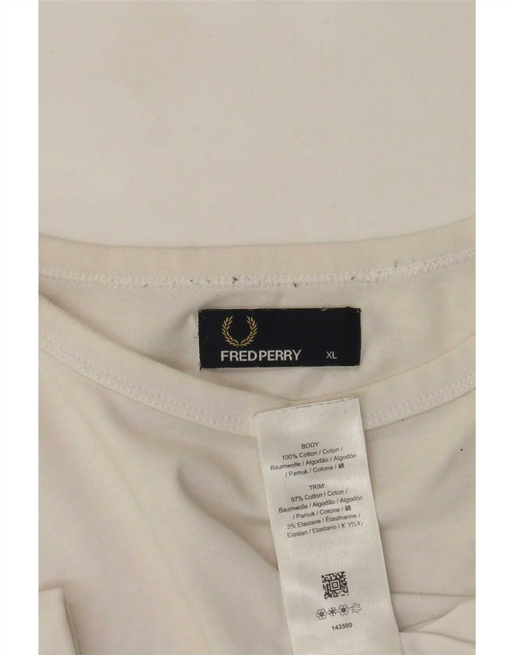 Fred Perry muška majica XL bijeli pamuk