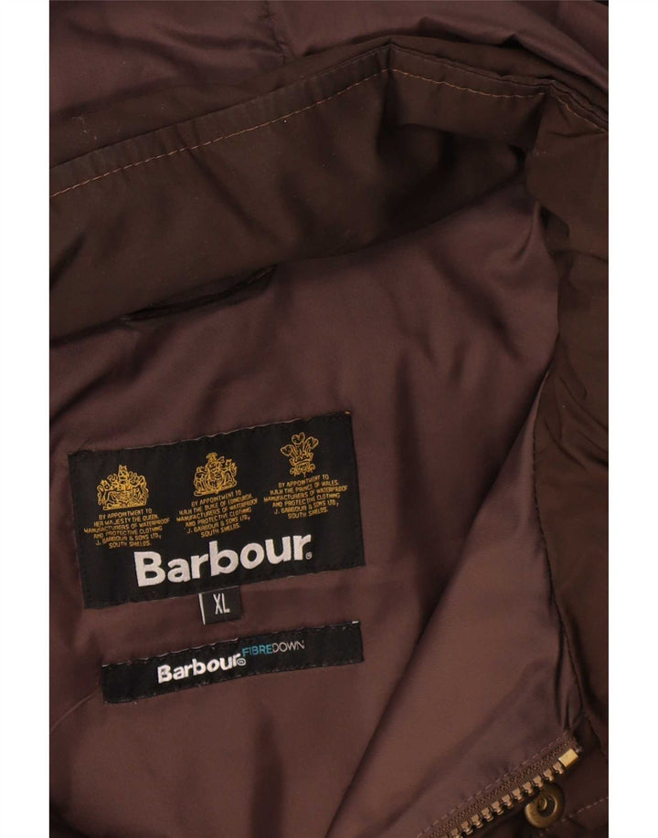 Barbour muška podstavljena jakna s kapuljačom UK 42 XL smeđa