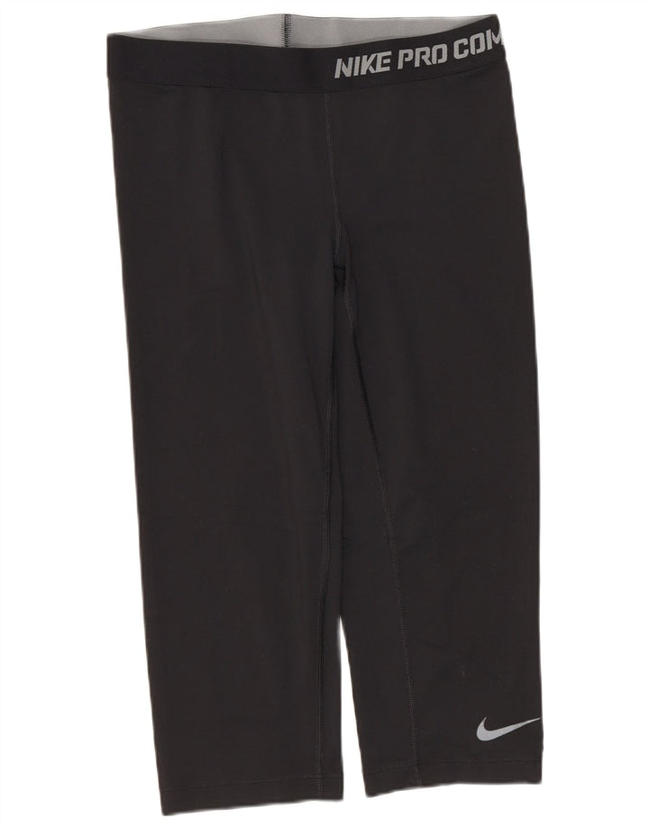 Nike Ženske Dri Fit Graphic Capri tajice UK 12 srednje crne