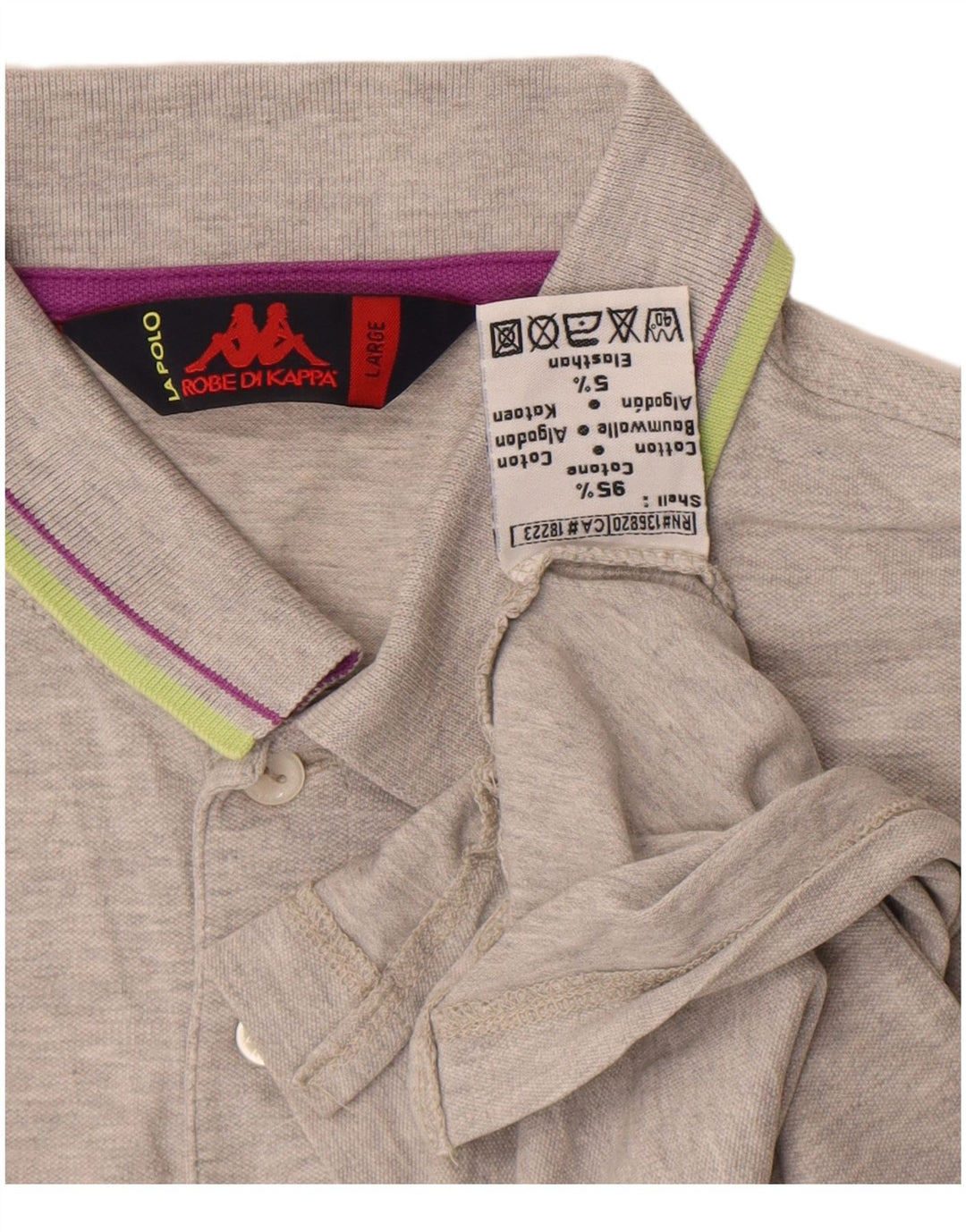 Kappa muška polo majica Large Grey Pamuk