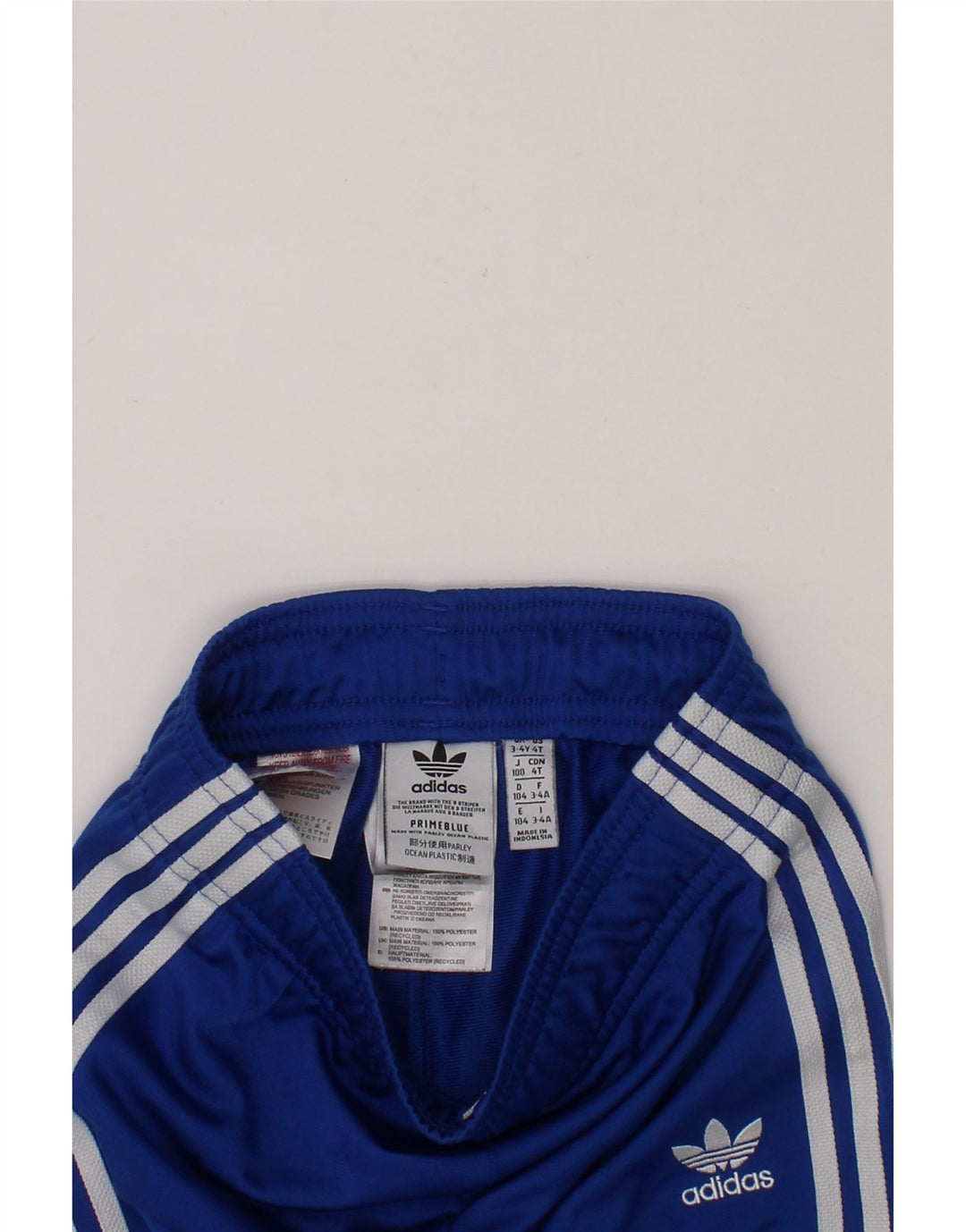 ADIDAS Boys Graphic Tracksuit Trousers Joggers 3-4 Years  Blue Polyester Vintage Adidas and Second-Hand Adidas from Messina Hembry 