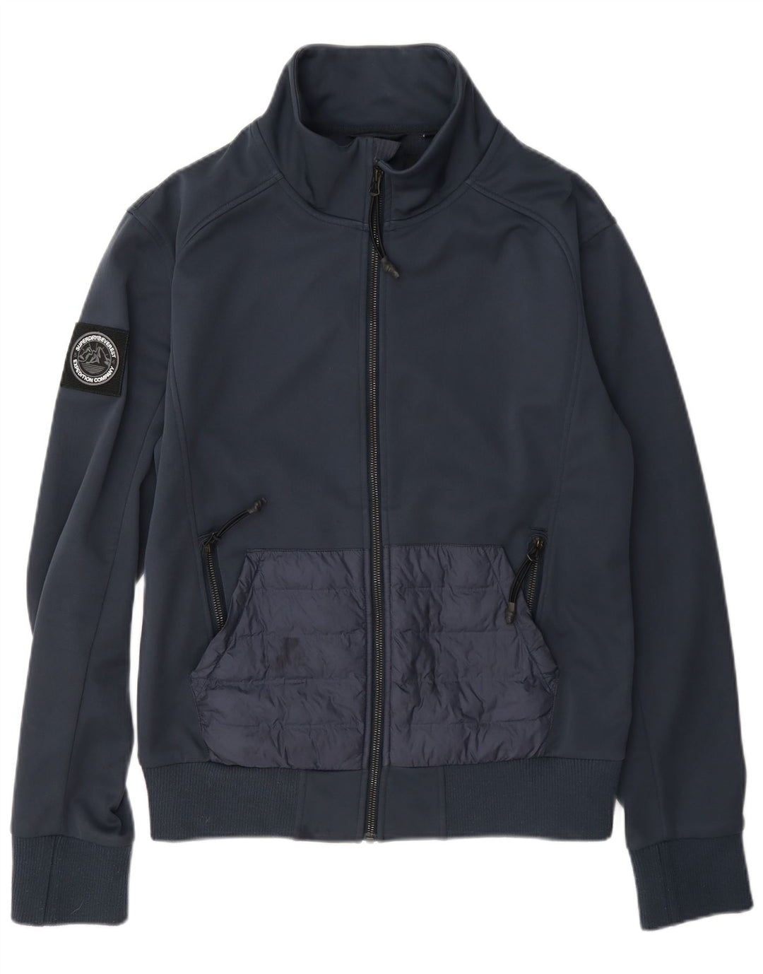 Superdry muška gornja jakna od trenirke Mala tamnoplava poliester