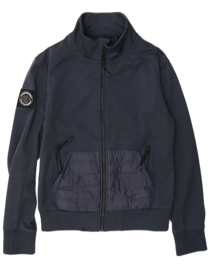 Superdry muška gornja jakna od trenirke Mala tamnoplava poliester