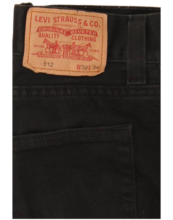 Levi's muške 512 uske sužene traperice W32 L34 crne