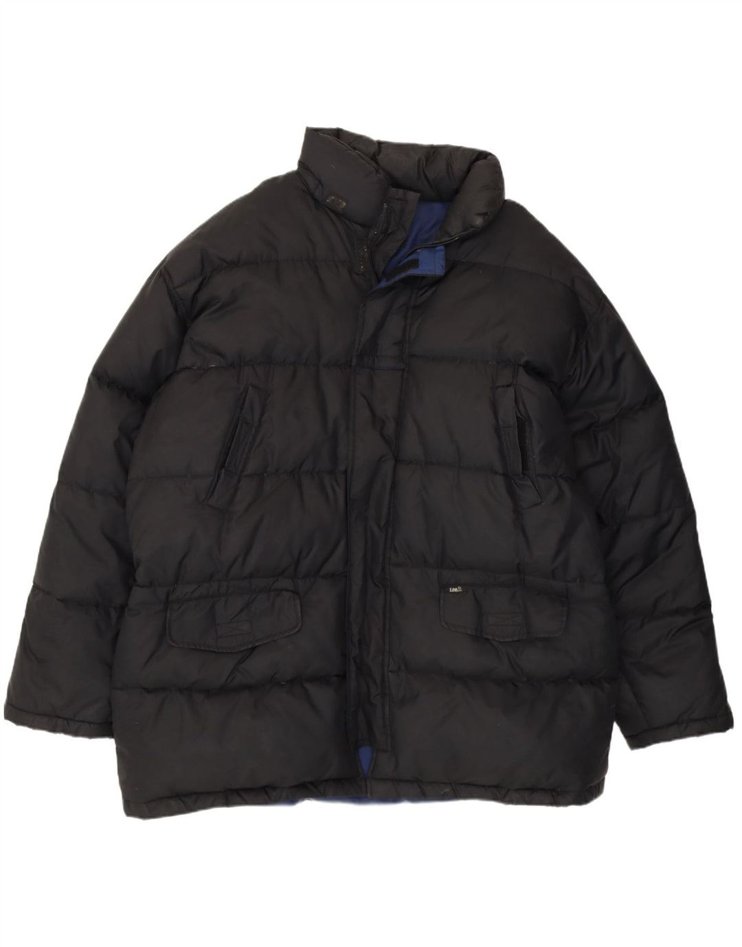 Lee muška podstavljena jakna UK 40 veliki crni poliester