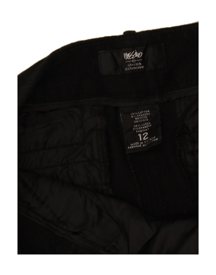 MOSSIMO Womens Stretch Slim Cropped Trousers US 12 Large W34 L24 Black Vintage Mossimo and Second-Hand Mossimo from Messina Hembry 