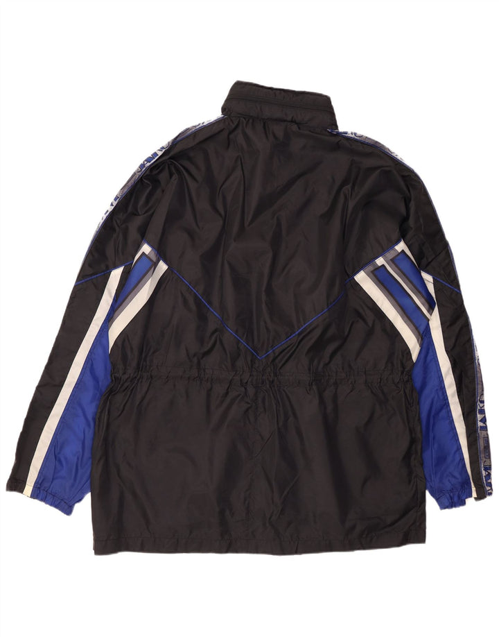 JAKO Muška kišna jakna s kapuljačom UK 42 XL crni najlon u boji