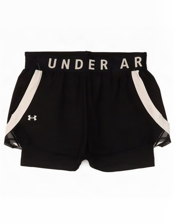 Under Armour ženske kratke sportske hlače s grafičkim motivima UK 8 male crne boje