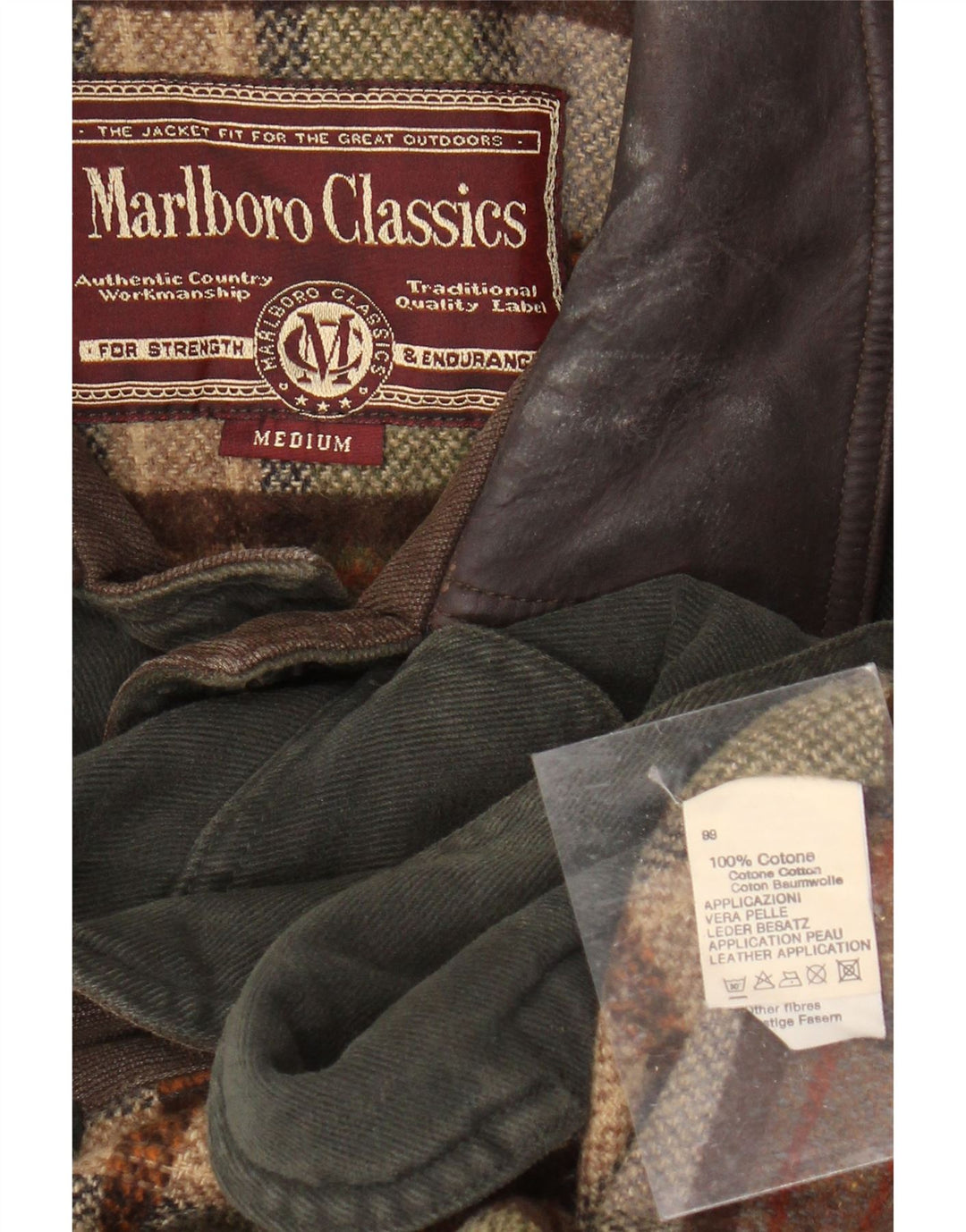 MARLBORO CLASSICS muška pomoćna jakna UK 38 srednje kaki boje