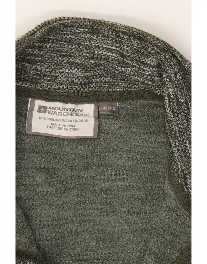 MOUNTAIN WAREHOUSE Mens Zip Neck Sweatshirt Jumper 3XL Grey Polyester Vintage Mountain Warehouse and Second-Hand Mountain Warehouse from Messina Hembry 