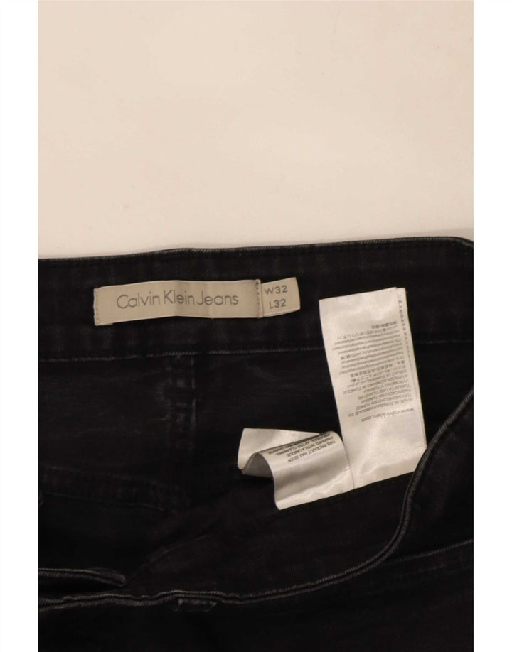 Calvin Klein muške uske traperice W32 L32 crni pamuk