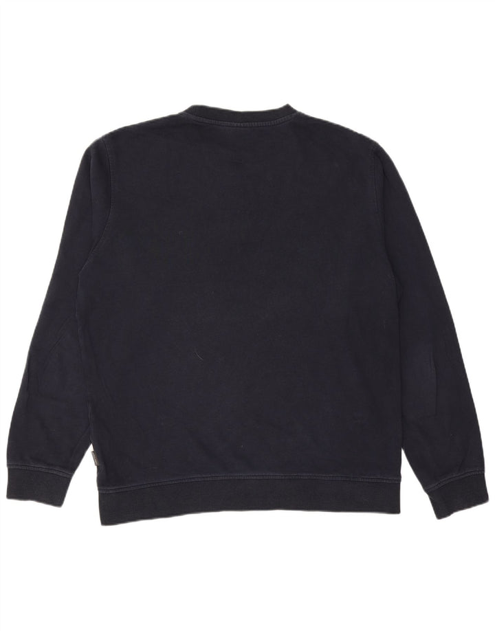 JACK & JONES Veliki muški džemper s grafičkim motivima, tamnoplavi pamuk
