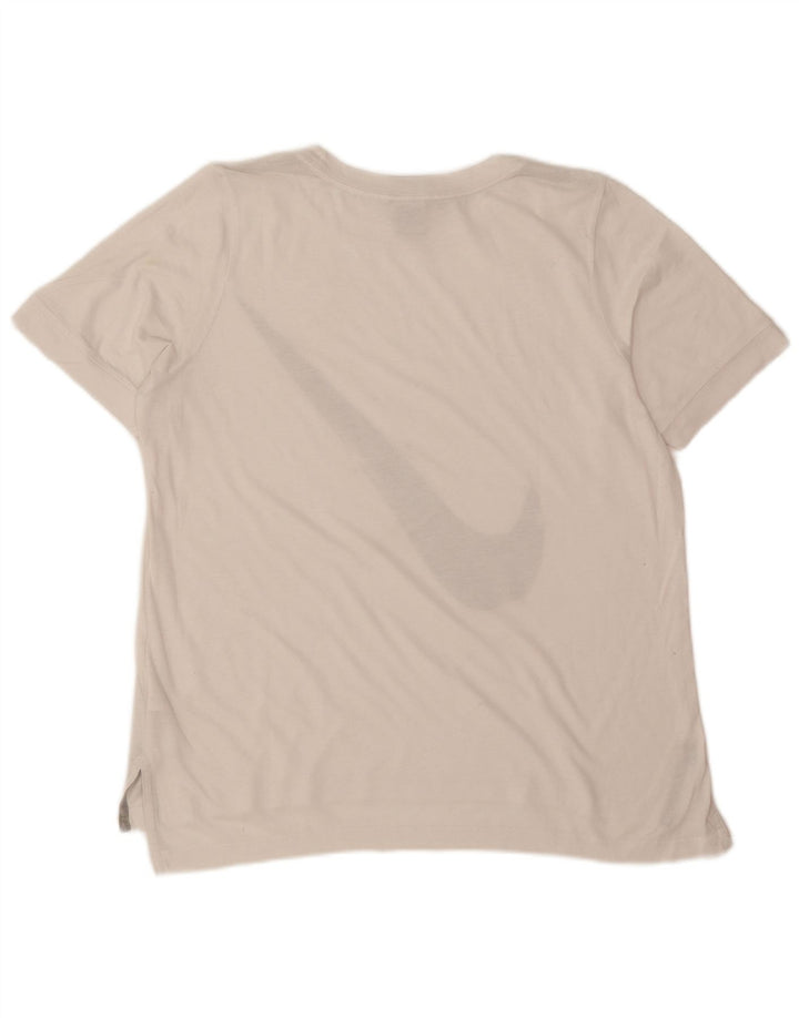 Nike Ženska majica kratkih rukava s grafičkim motivima UK 14 Srednji bijeli poliester