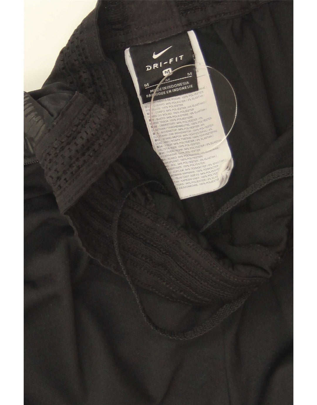 Ženske hlače za trenirku Nike Dri Fit UK 12 Srednji crni poliester