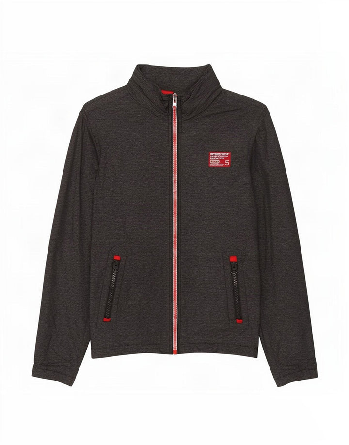 Superdry muška vjetrovka jakna UK 36 Mala siva najlonska