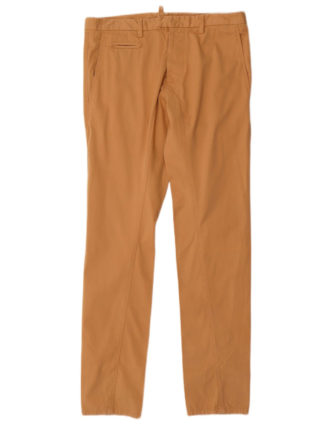 Dsquared2 Ženske uske chino hlače IT 46 Large W32 L32 Bež pamuk