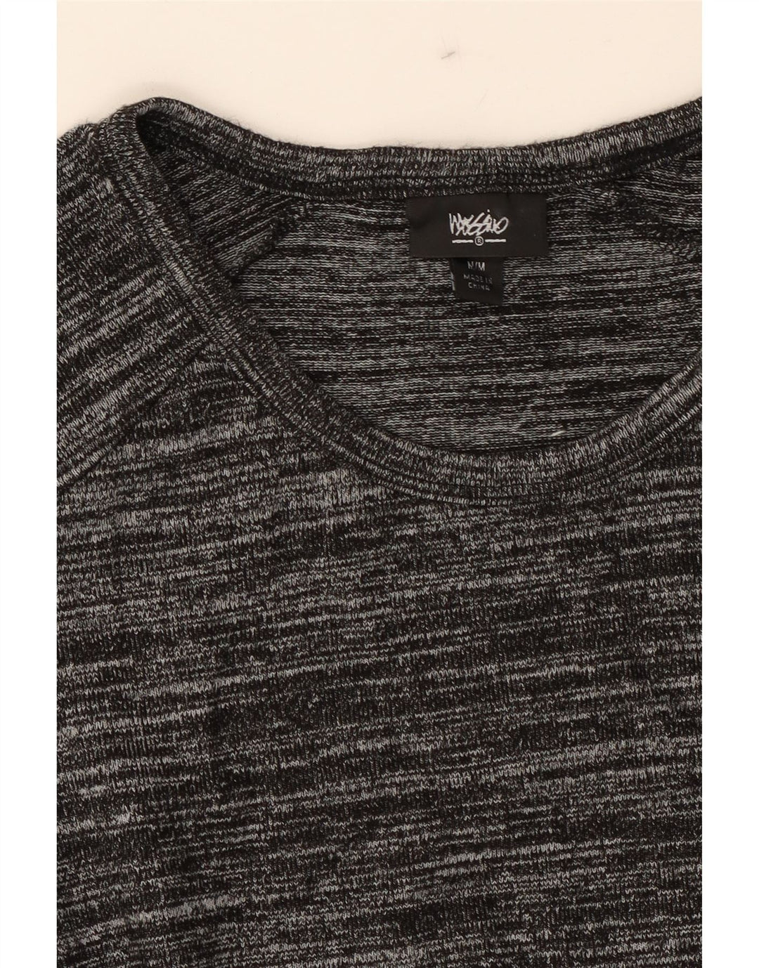 MOSSIMO Womens Sleeveless A-Line Dress UK 12 Medium Grey Flecked Vintage Mossimo and Second-Hand Mossimo from Messina Hembry 