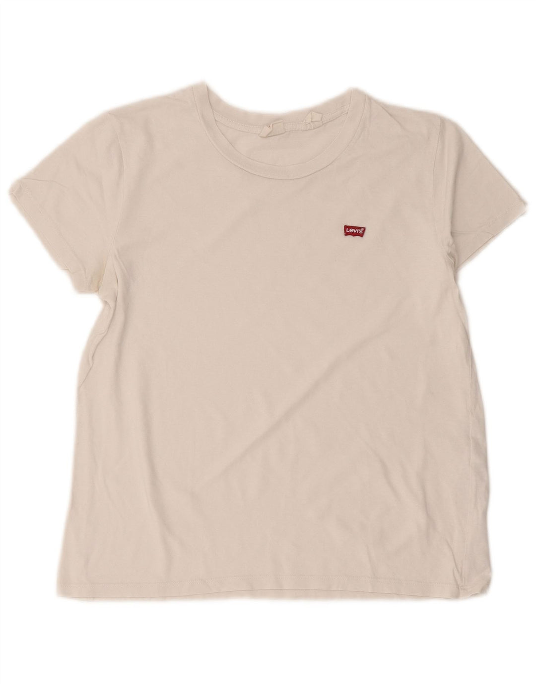 Levi's ženska majica kratkih rukava UK 12 Srednje bijeli pamuk