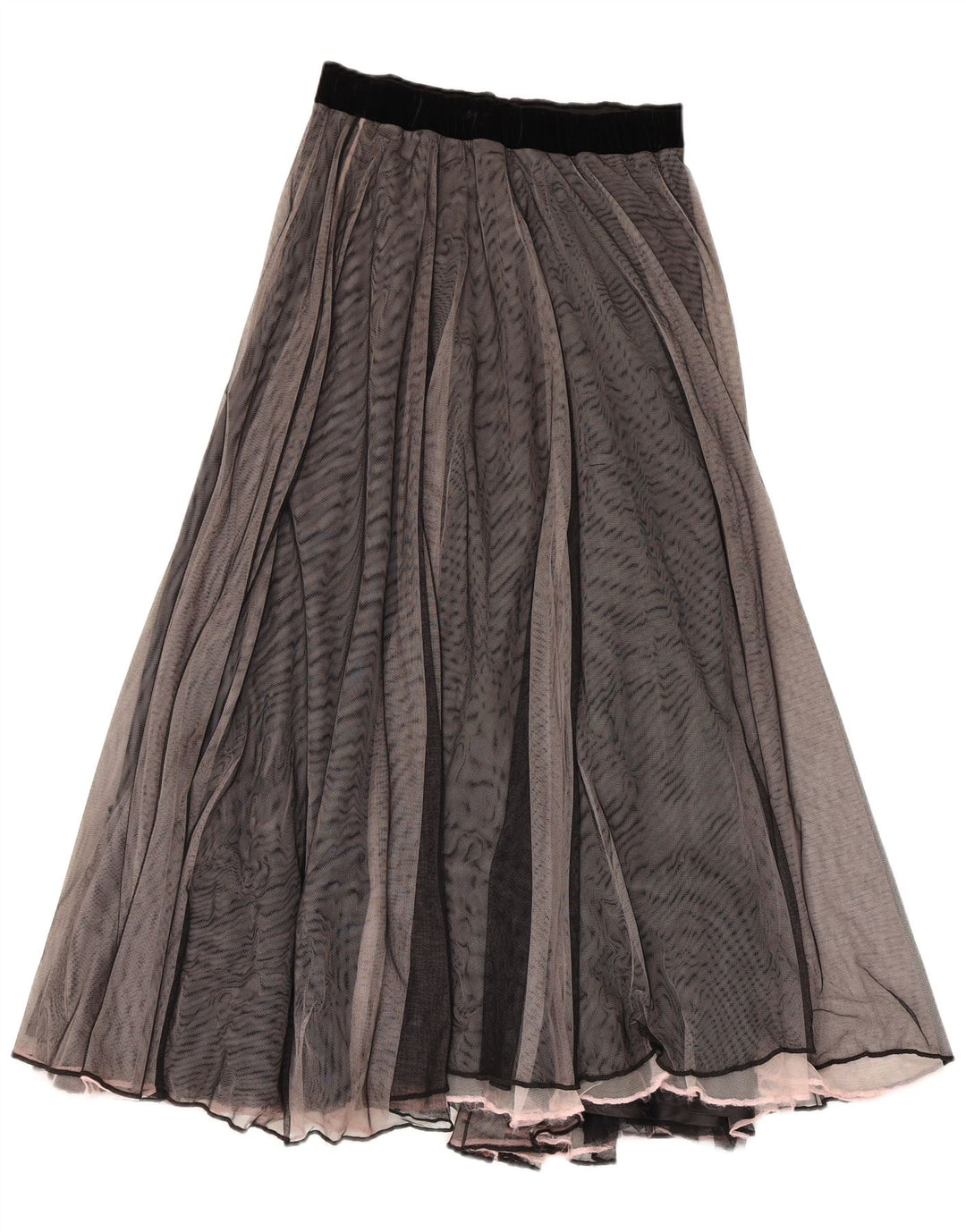 GABI LAUTON Ženska lepršava suknja EU 40 srednje veličine W28 crni poliester