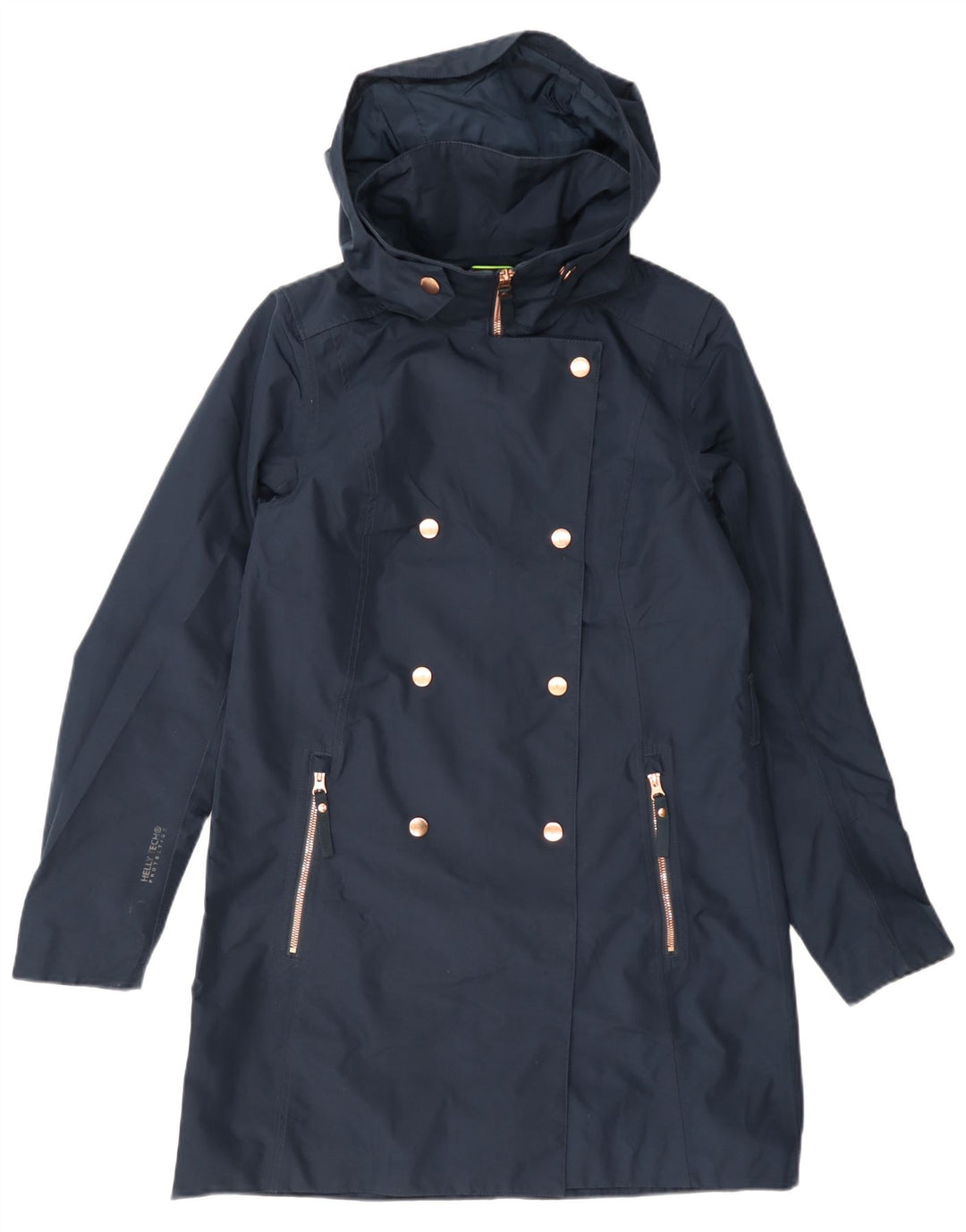 Helly Hansen ženski baloner s kapuljačom s dvostrukim kopčanjem UK 10 Small tamnoplavi