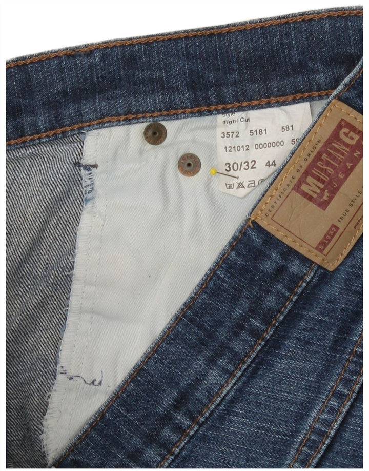 Ženske traperice Mustang Bootcut W30 L29 plavi pamuk