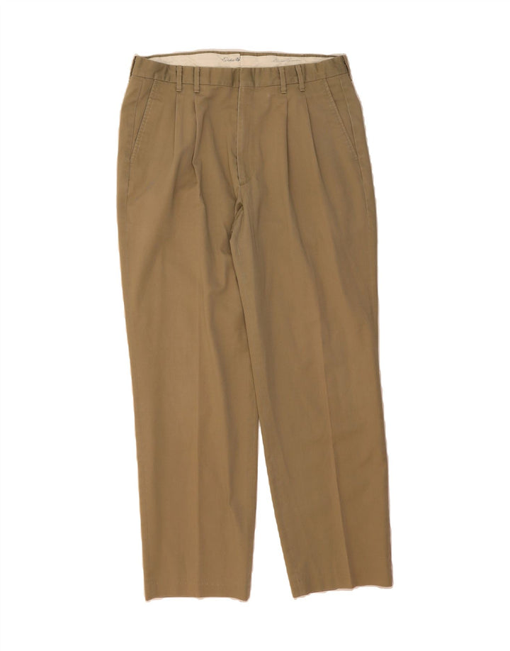 EDDIE BAUER Mens Pegged Chino Trousers W34 L30 Beige Vintage Eddie Bauer and Second-Hand Eddie Bauer from Messina Hembry 