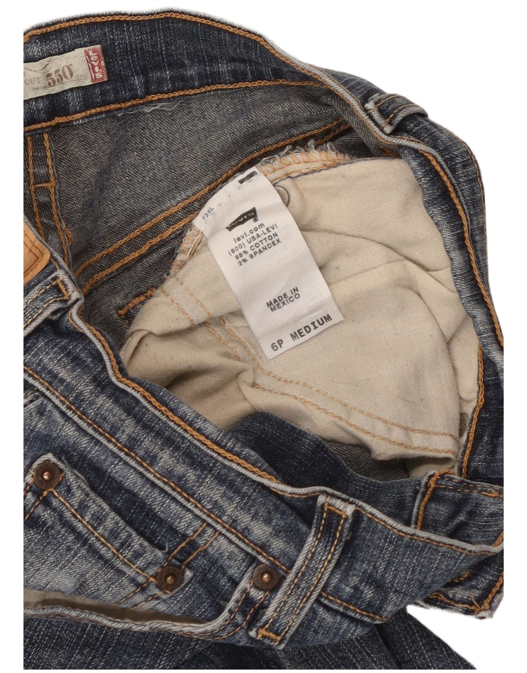 Levi's ženske 550 Bootcut traperice US 6 srednje W26 L26 plavi pamuk