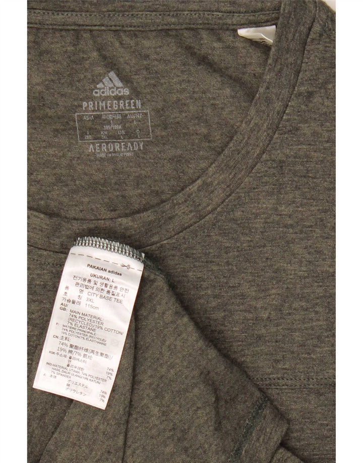 Adidas muška Aeroready majica kratkih rukava veliki sivi poliester