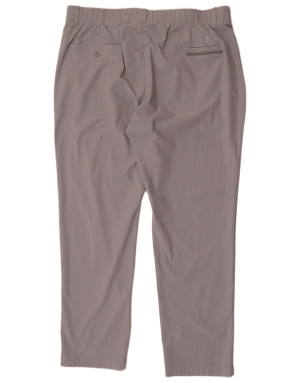 Under Armour muške ravne chino hlače W38 L30 sivi poliester
