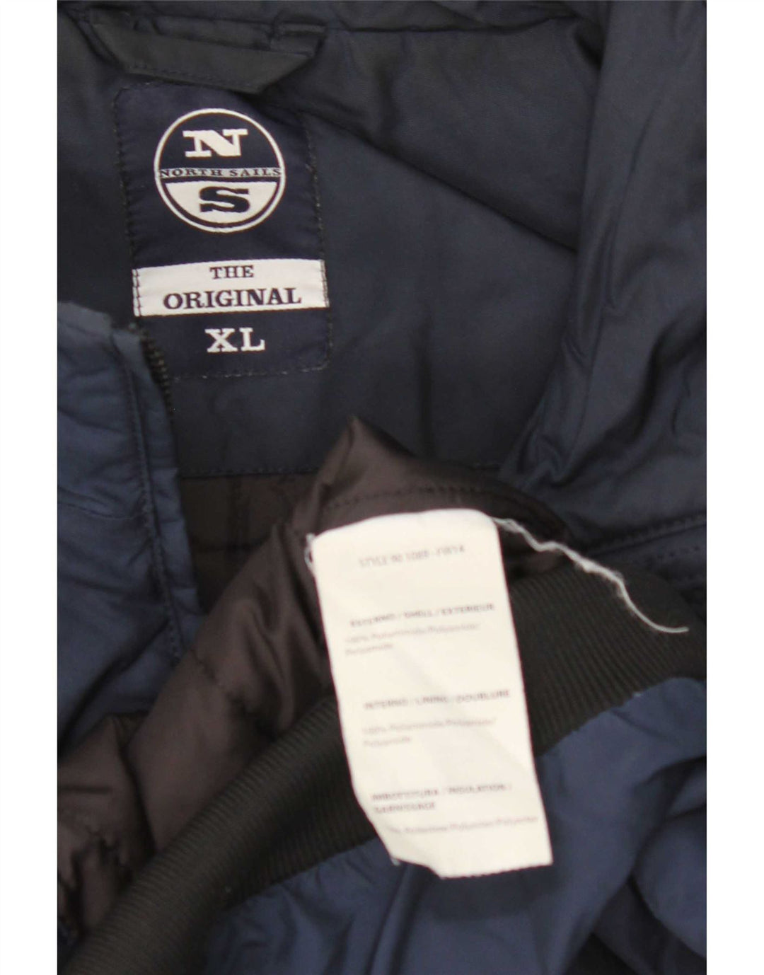 Muška bomber jakna North Sails UK 42 XL tamnoplavi poliamid u blokovima boja