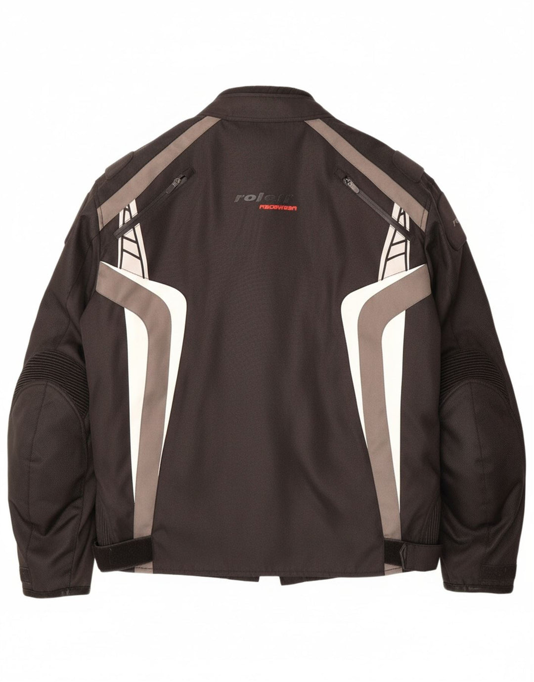 ROLEFF Mens Racer Jacket UK 44 2XL Black Colourblock