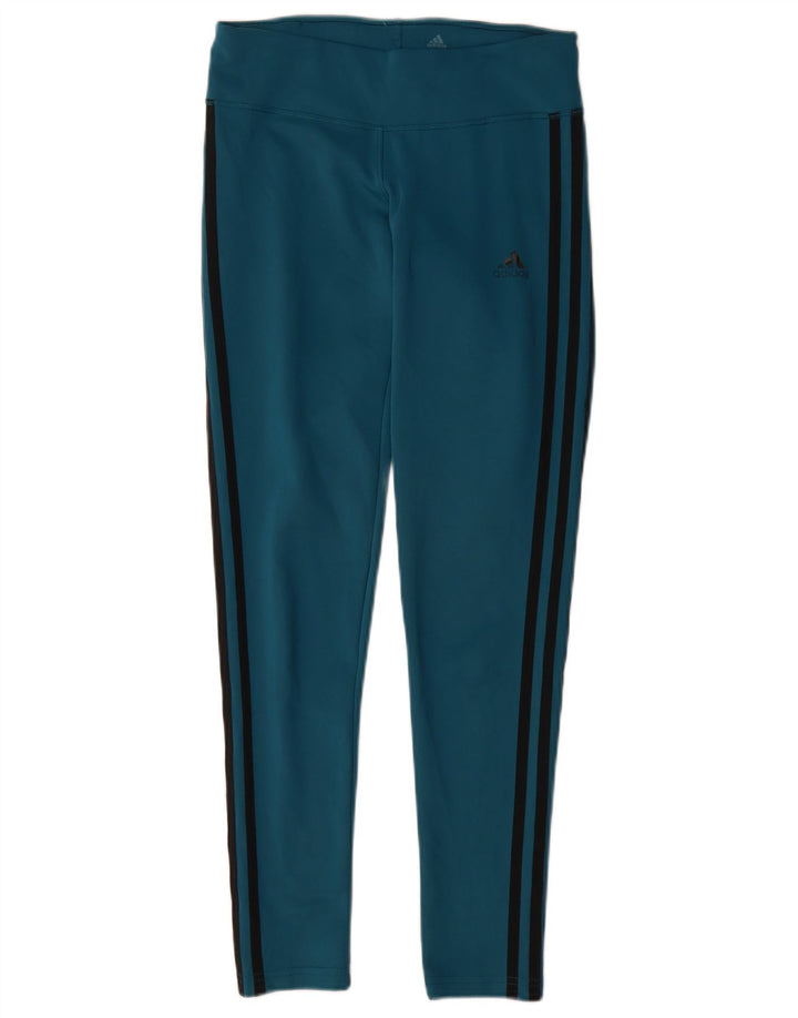 Adidas ženske tajice Climalite UK 8/10 male plave poliesterske
