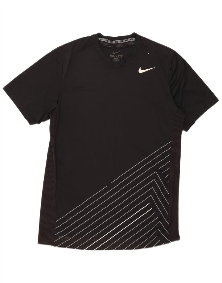 Nike Dri Fit Graphic T-Shirt Top Srednje crni poliester