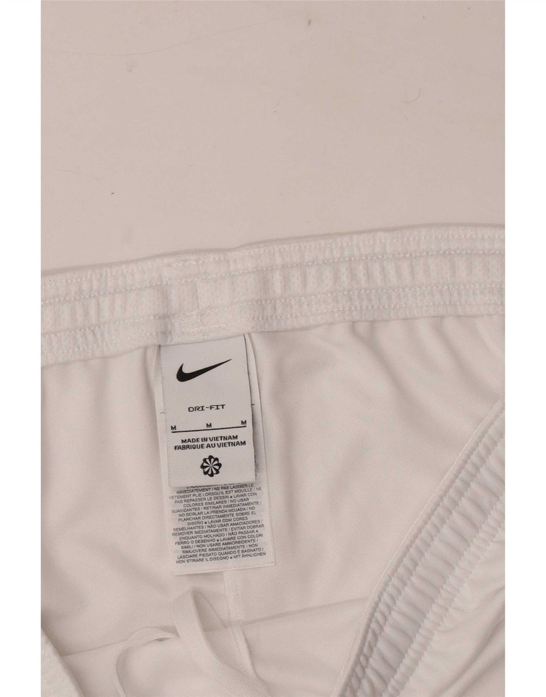 Nike Dri Fit sportske kratke hlače srednje bijele boje od poliestera