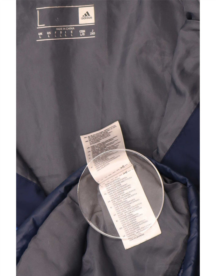 Adidas muška podstavljena jakna UK 40 Large tamnoplavi poliester