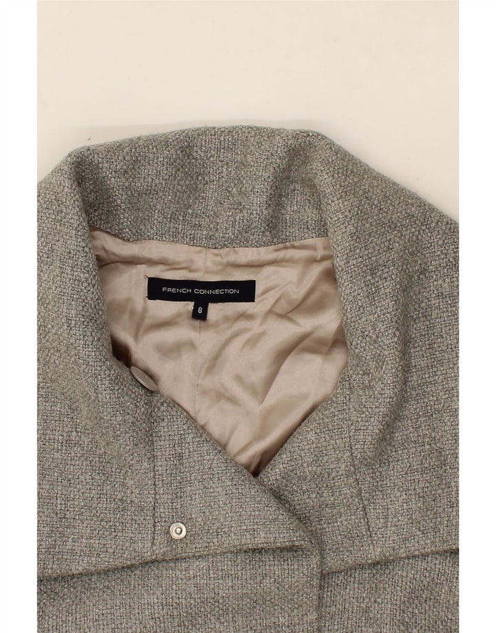 FRENCH CONNECTION Womens Oversized Overcoat UK 8 Small Grey Viscose Vintage French Connection and Second-Hand French Connection from Messina Hembry 