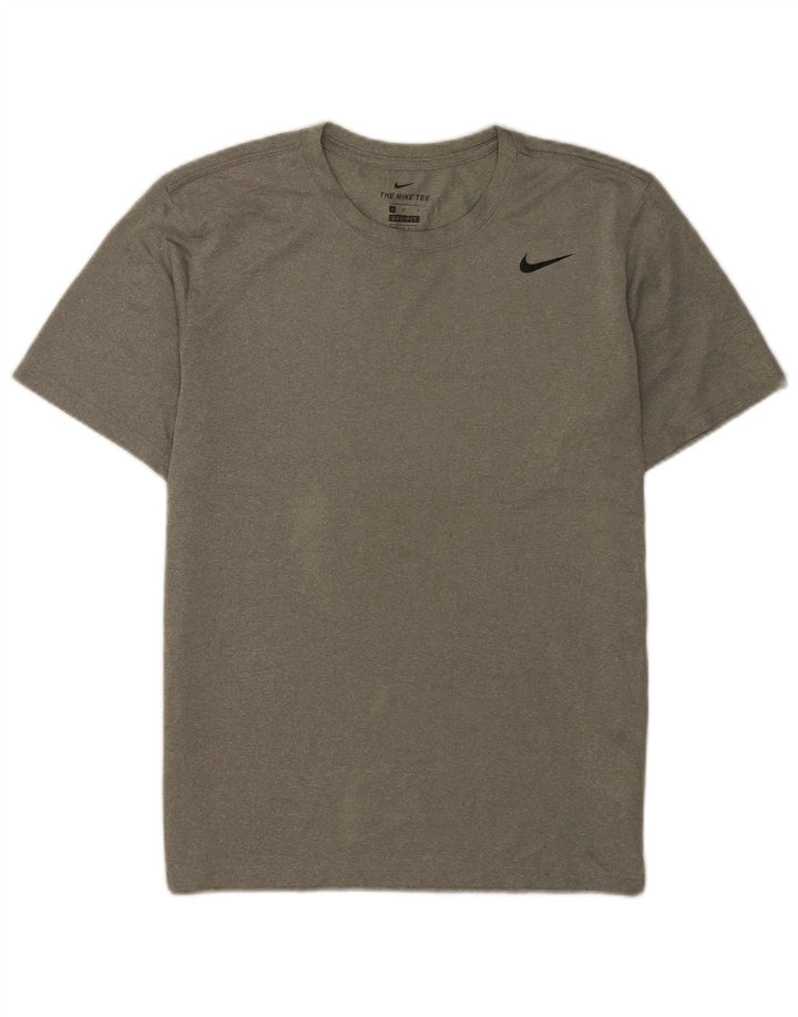 Nike Dri Fit majica kratkih rukava srednje sivi poliester
