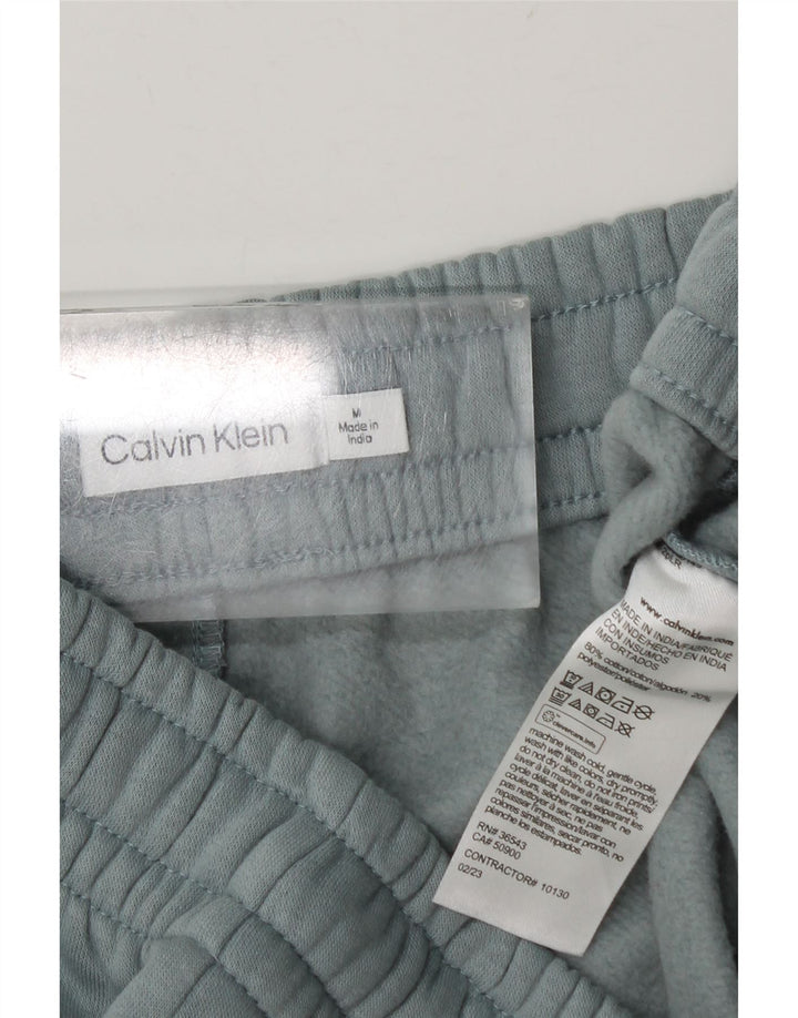 Calvin Klein muške grafičke trenirke srednje plave pamučne hlače