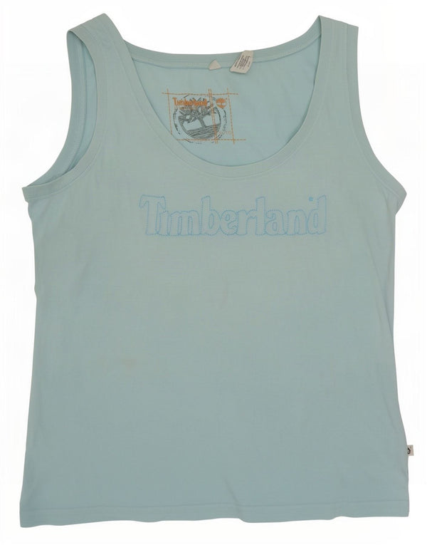 Timberland Ženski grafički prsluk UK 18 XL plavi pamuk