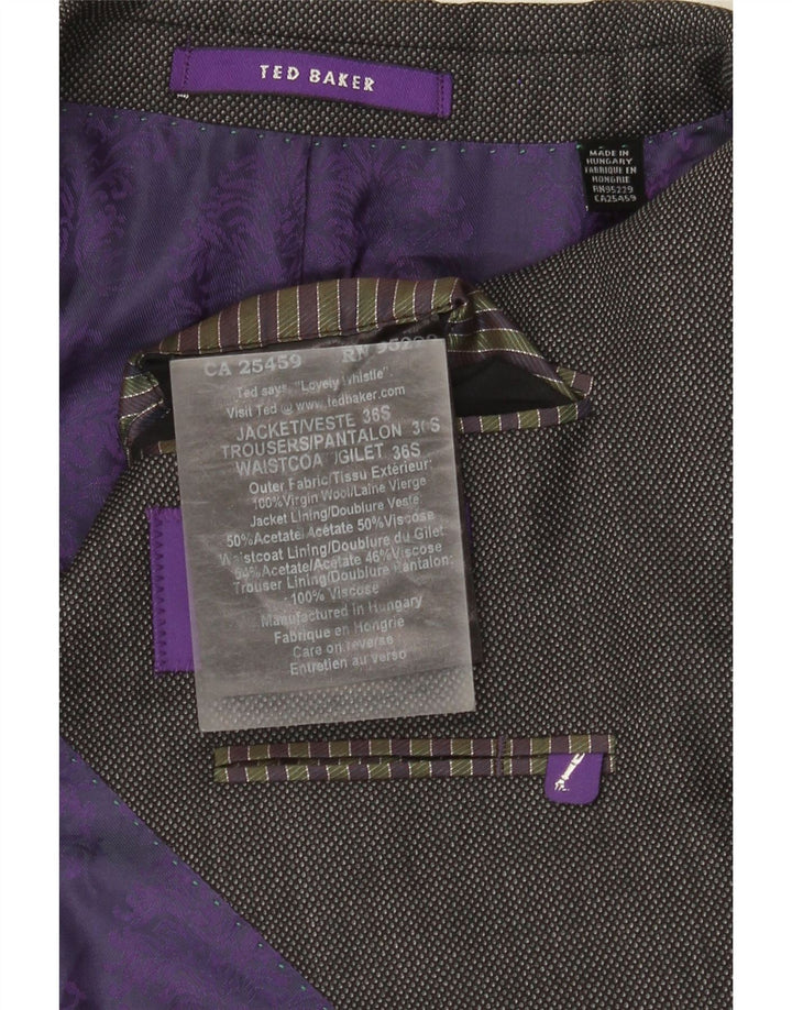 Ted Baker Muška jakna s 2 gumba UK 36 Mala siva vuna