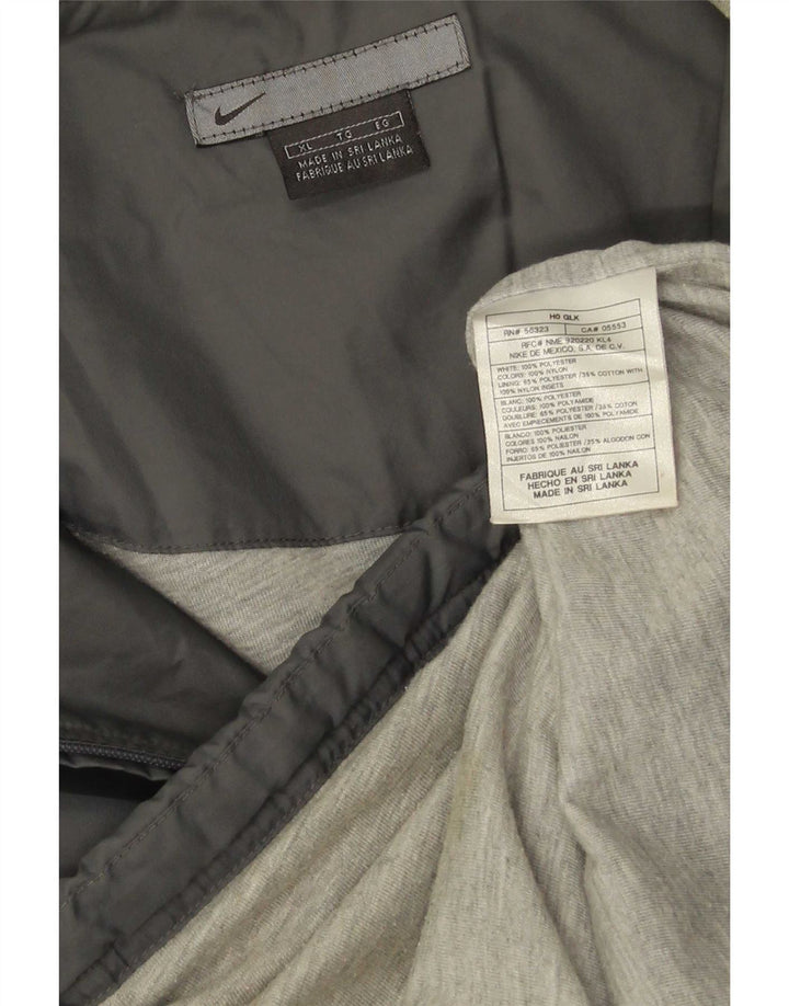 Nike muška kišna jakna s kapuljačom UK 42 XL sivi poliester