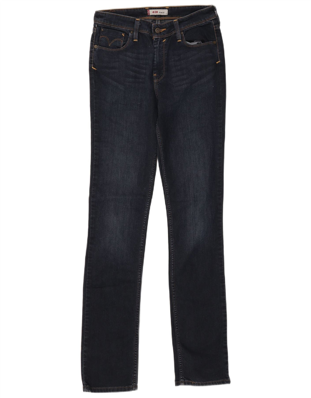 LEVI'S Muške 628 uske traperice W30 L34 tamnoplavi pamuk